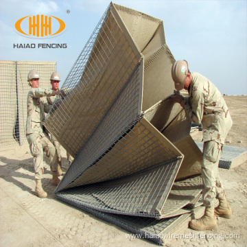 Flood barrier welded boxesmilitary barrier system